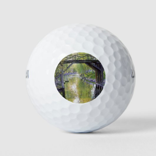De Oude Brug (door Guy Rose) Golfballen (Voorkant)
