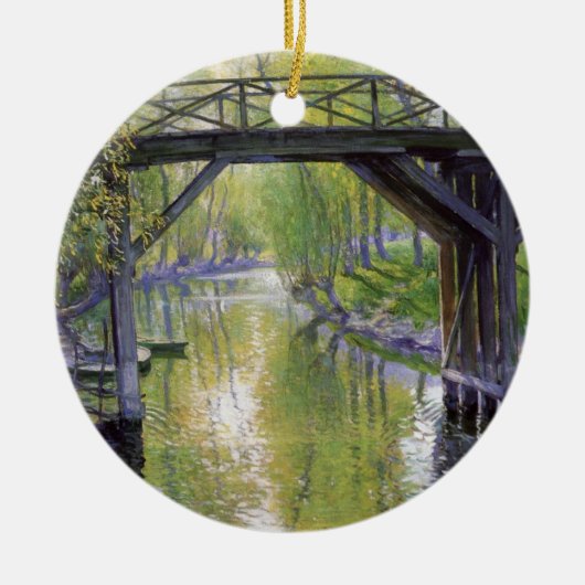 De Oude Brug (door Guy Rose) Keramisch Ornament (Voorkant)