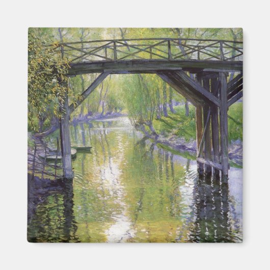 De Oude Brug (door Guy Rose) Magneet (Voorkant)