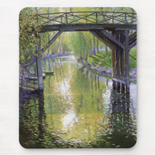 De Oude Brug (door Guy Rose) Muismat