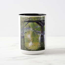 De Oude Brug (door Guy Rose) Tweekleurige Koffiemok