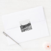 De oude brug over de Main Vierkante Sticker (Envelop)