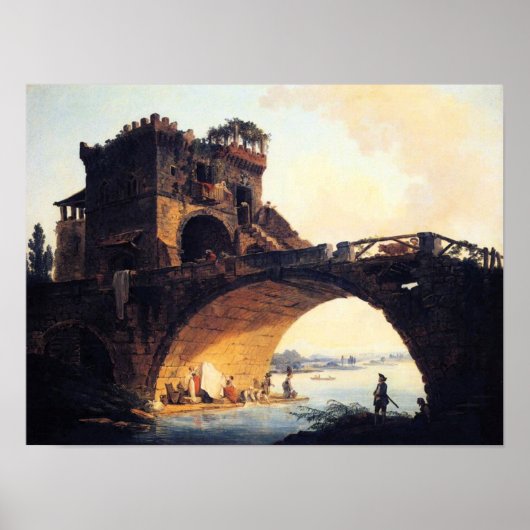 De oude brug poster (Voorkant)