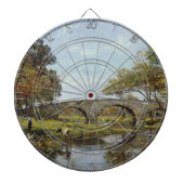 De oude brug (van Theodore Robinson) Dartbord (Voorkant)