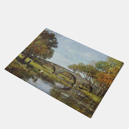 De oude brug (van Theodore Robinson) Deurmat (Schuin)