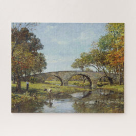 De Oude Brug (van Theodore Robinson) Legpuzzel