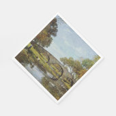 De oude brug (van Theodore Robinson) Servet (Hoek)