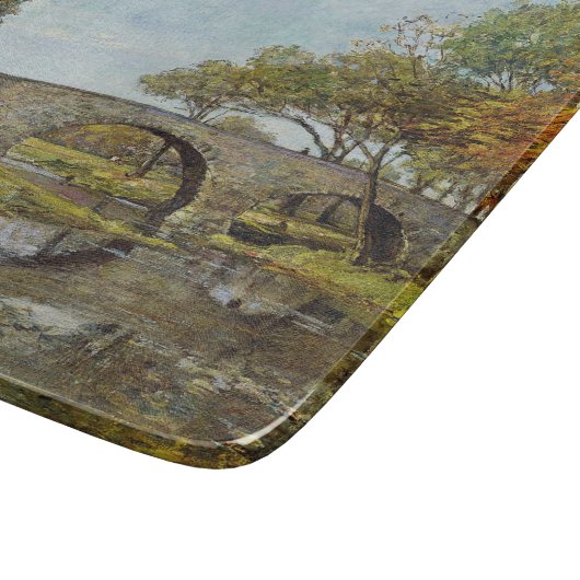 De oude brug (van Theodore Robinson) Snijplank (Hoek)