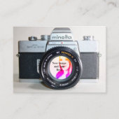 De oude Camera die Uw Foto neemt Visitekaartje (Voorkant)