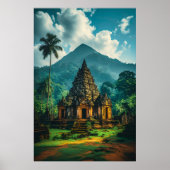De Oude Candi van de Heuvels Poster (Voorkant)