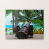 De oude Cannon Mariana Eilanden. Legpuzzel (Horizontaal)
