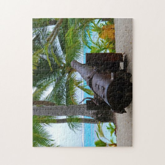 De oude Cannon Mariana Eilanden. Legpuzzel (Verticaal)