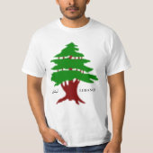 De oude cedar van Libanon T-shirt (Voorkant)
