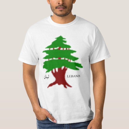 De oude cedar van Libanon T-shirt (Voorkant)