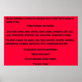De oude Cherokee Poster