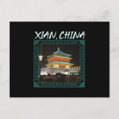 De oude Chinese klokkentoren Briefkaart (Voorkant)