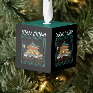 De oude Chinese klokkentoren Decoratie