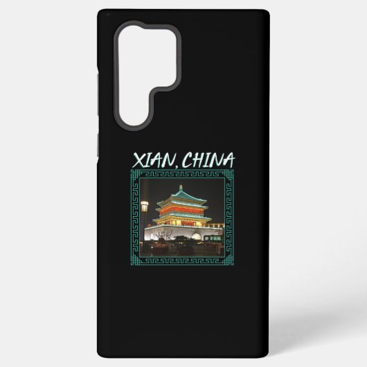 De oude Chinese klokkentoren Samsung Galaxy Hoesje (Achterkant)