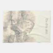 De oude Country Mill keukenhanddoek aanpassen (Horizontaal)