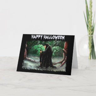 De oude Crone Halloween Card Kaart