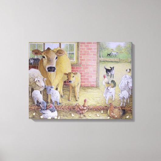 De oude dagen canvas afdruk (Voorkant)