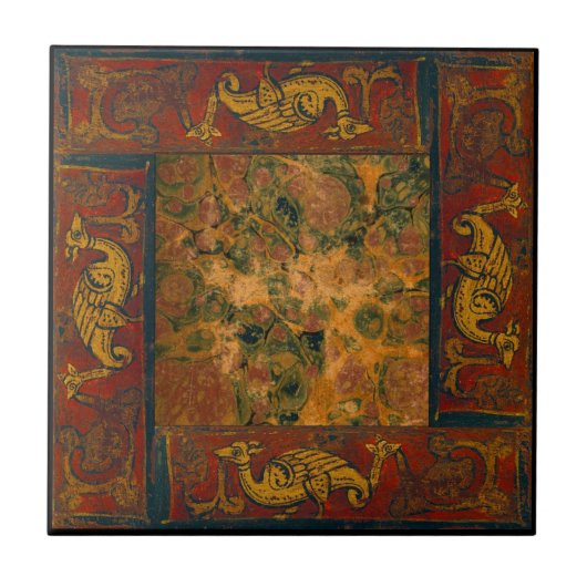 De oude Design origineel één van vier Tegeltje (Voorkant)