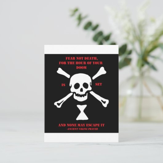 De oude Dood van de Vrees van het Gebed van Briefkaart (Staand voorkant)