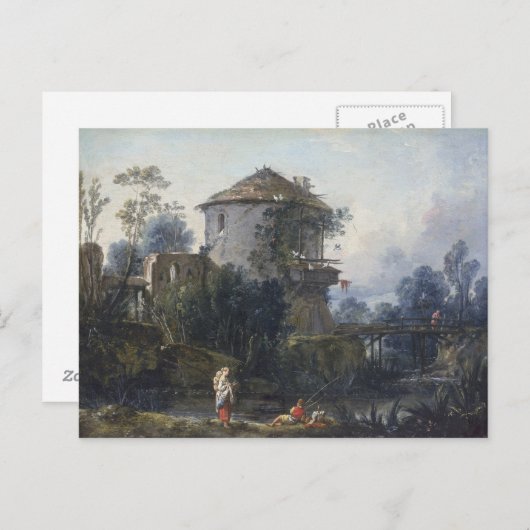 De oude Dovecote Briefkaart (Voorkant / Achterkant)