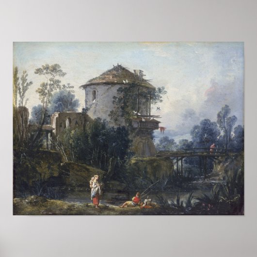 De oude Dovecote Poster (Voorkant)