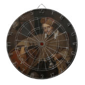 De oude drinker (door Gabriel Metsu) Dartbord (Voorkant)