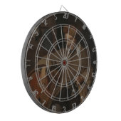 De oude drinker (door Gabriel Metsu) Dartbord (Voorkant Links)