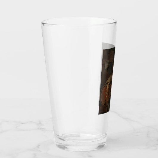 De oude drinker (door Gabriel Metsu) Glas (Rechts)