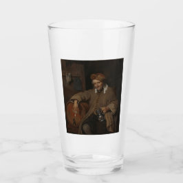 De oude drinker (door Gabriel Metsu) Glas
