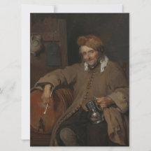 De oude drinker (door Gabriel Metsu)