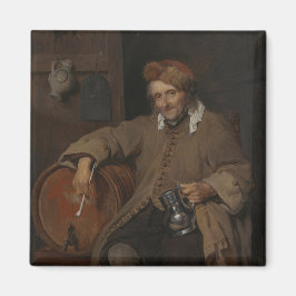 De Oude Drinker (door Gabriel Metsu) Magneet