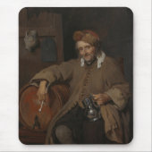 De oude drinker (door Gabriel Metsu) Muismat (Voorkant)