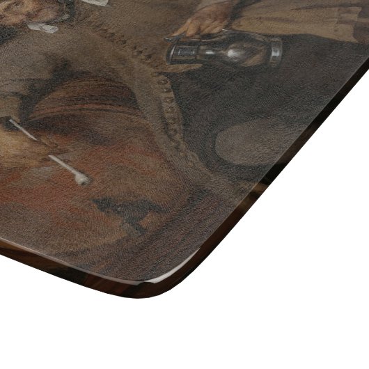 De oude drinker (door Gabriel Metsu) Snijplank (Hoek)