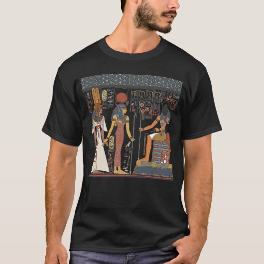 De oude Egyptische Farao Queens houdt de handen vo T-shirt (Voorkant)