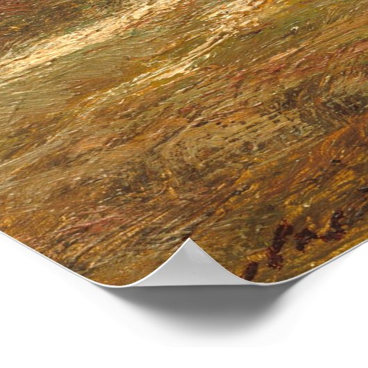 De oude eik - Jules Dupré Fine Art Poster (Hoek)