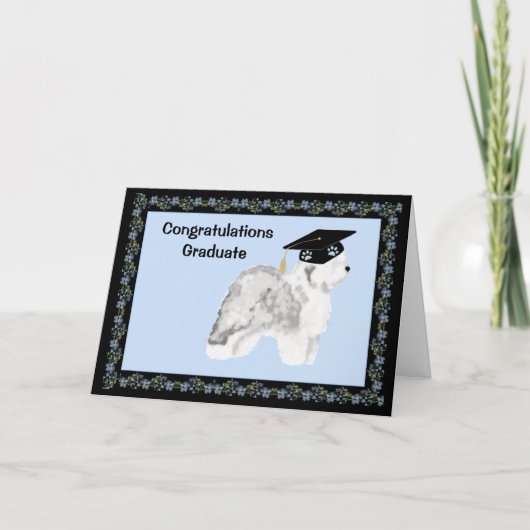 De oude Engelse Afstuderen van de Herdershond Kaart (Voorkant)