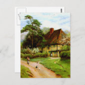 De oude Engelse Briefkaarten van het (Voorkant / Achterkant)