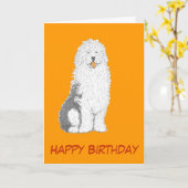 De oude Engelse Kaarten van de Verjaardag van de (Gele Bloem)