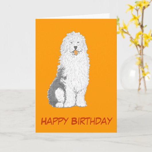 De oude Engelse Kaarten van de Verjaardag van de (Gele Bloem)