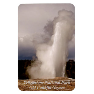 DE OUDE FAITHFUELE GEYSER IN GEEL-LOWSTONE PARK MAGNEET
