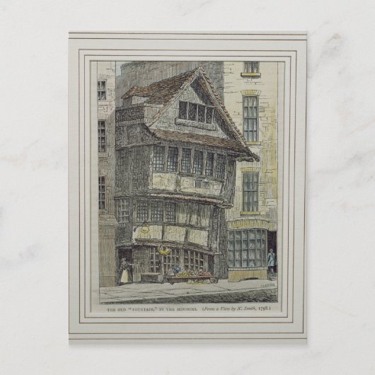 De oude fontein in de Minories Briefkaart (Voorkant)