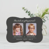 De oude foto bewaart de Dates Bracket Die Knipt Save The Date (Staand voorkant)