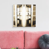 De oude Foto van de Boeken van de Telefoon Canvas Afdruk (Insitu (Woonkamer))