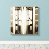 De oude Foto van de Boeken van de Telefoon Canvas Afdruk (Insitu (Houten vloer))