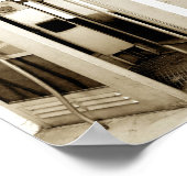 De oude Foto van de Boeken van de Telefoon Poster (Hoek)