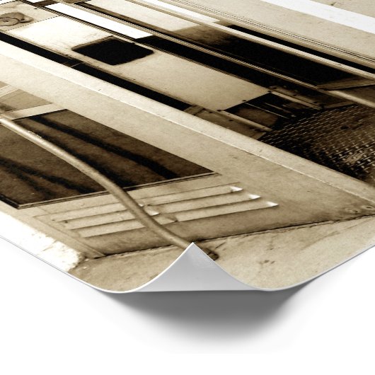 De oude Foto van de Boeken van de Telefoon Poster (Hoek)